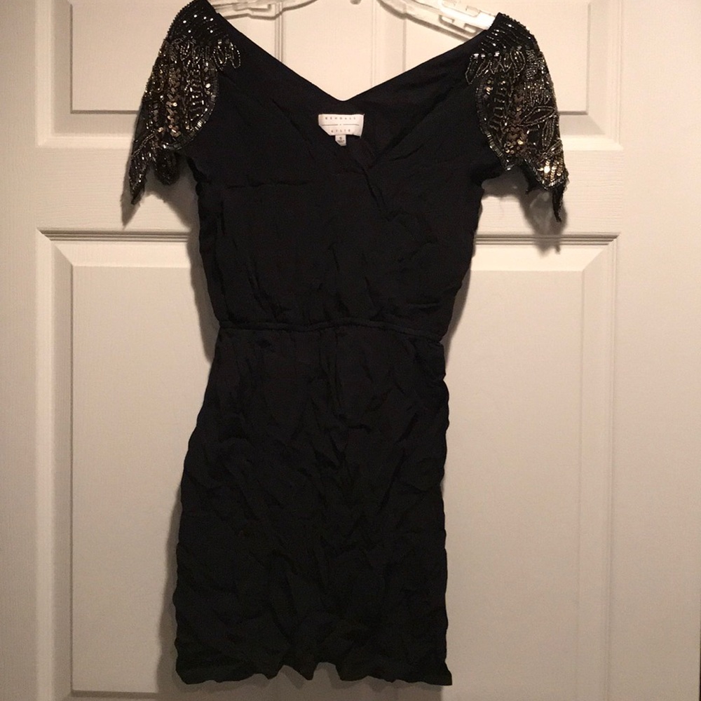 Kendal & Kylie black, mini dress.